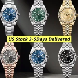 Jason007 Sky-Dweller Luxury Mens Automatic Mechanical Watch - 41MM Waterproof Stainless Steel Strap Designer Watch