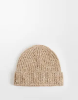 Jack & Jones knit beanie in beige