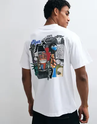 HUF Boulevard Status graphic t-shirt in white