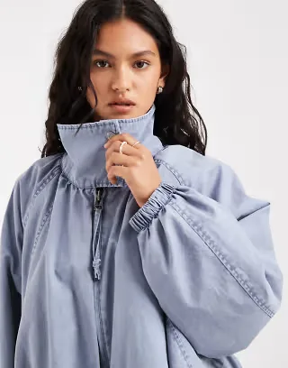 Free People Chelsea jacket in flint stone