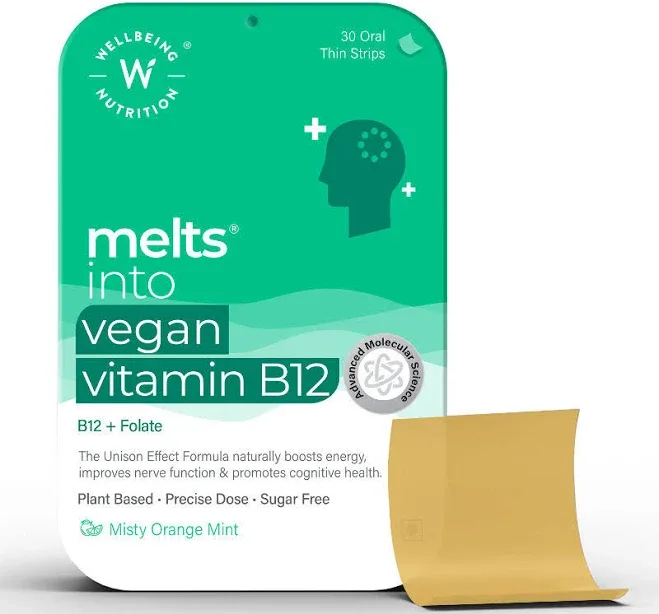 Wellbeing Nutrition Melts Vegan Vitamin B12