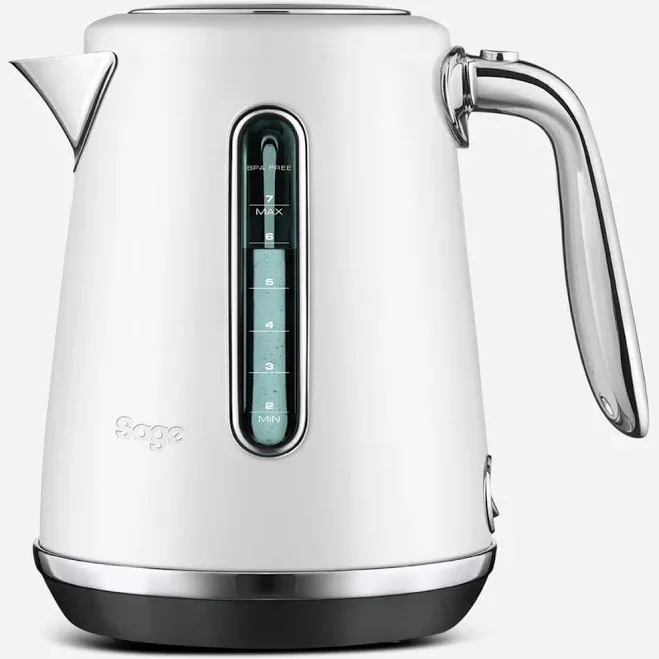 Sage Soft Top Luxe Kettle Sea Salt, 1.7L, Brushed Stainless Steel, White. Sage - Sold by @home