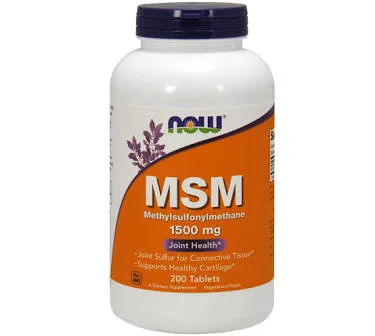 Now Foods MSM 1500 mg 100 Tablets