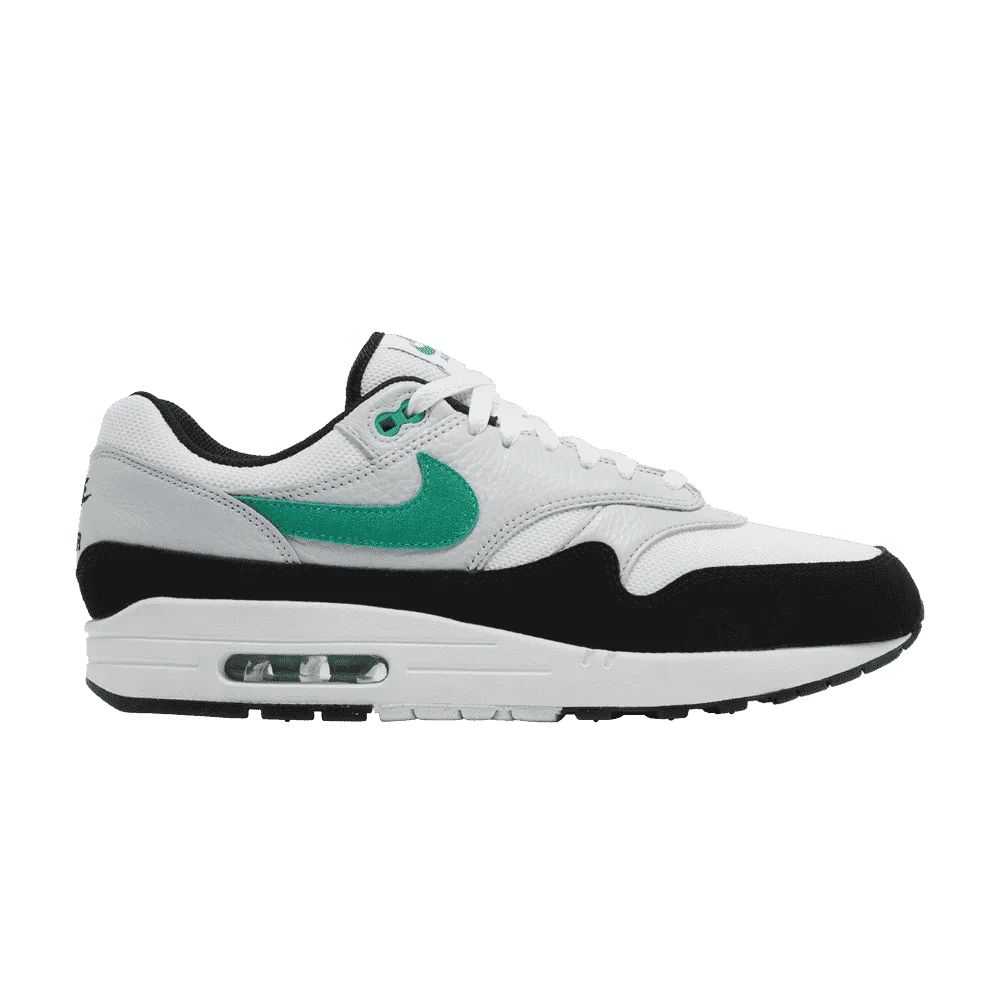 Air Max 1 White Black Stadium Green
