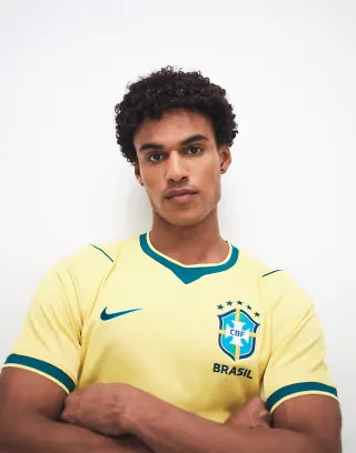 Nike Brazil World Cup short sleeve home jersey in yellow