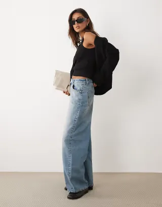 ASOS DESIGN edge to edge cardigan in black