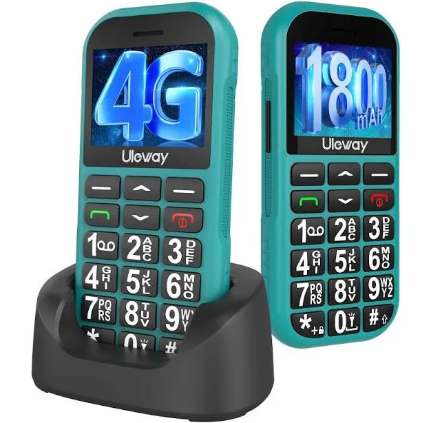 4G Big Button Mobile Phone for Elderly,USB-C Charging,1800mAh Long Standby, Easy to Use Basic Mobile Phone, SIM Free Unl