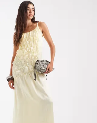 Muse Assembly Amelia gathered detail maxi dress