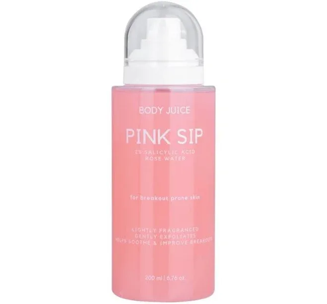 Pink Sip Body Mist with Rose Water & 2% Salicylic Acid