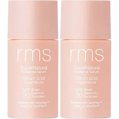 RMS Beauty SuperNatural Radiance Serum Broad Spectrum SPF 30 Sunscreen Duo - Light Aura | Dermstore