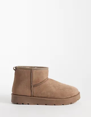 SEQWL cozy mini ankle boots in mocha