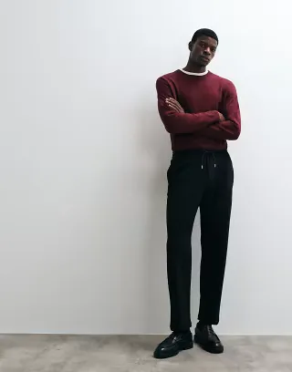 Jack & Jones loose sweatpants in black