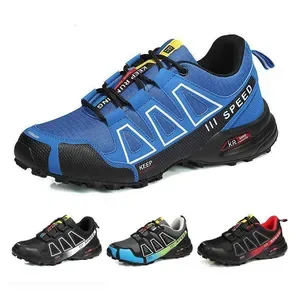 Mens Waterproof Hiking Shoes Outdoor Trainers Lace-up Climbing Shoes Women Trekking Sneakers Anti-slip Hunting Tactical